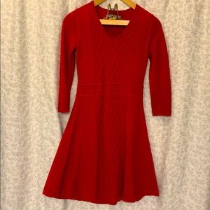 Flared Sweater Dress